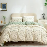 Jane Yre Floral Duvet Cover King, Brushed Microfiber 3 Pieces Bedding Set. Fixed Price $45.00.