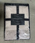 Magaschoni 100% Cashmere Oatmeal Heathered Flannel Throw Blanket (beige). Fixed Price $99.00.