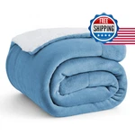 Bedsure Gentlesoft Sherpa Fleece Throw Blanket, Reversible Warm & Cozy. Fixed Price $39.57.