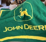 John Deere Plush Throw Blanket Biederlack Usa Green/yellow 55X48. Fixed Price $31.95.