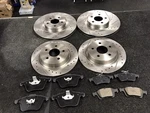 Ford Focus ST225 ST3 Brake Disc Cross Drilled Grooved Front Rear Pads. Fixed Price $297.47.