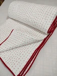 Queen Vintage Handmade Pure Soft Cotton Kantha Quilt Reversible Bedding Blanket. Fixed Price $217.08.