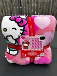 Sanrio Hello Kitty Pink Valentines Full/queen 90X90 Tiktok Hearts Plush Blanket. Fixed Price $69.99.