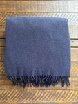 Williams Sonoma European Solid Cashmere Throw Blanket, 72X80 Large, Navy New!. Fixed Price $425.00.