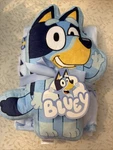 Licensed Bluey Super Soft & Cozy Shaped Pillow Throw Set, 40" X 50". Fixed Price $22.99.