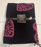 New Other Victorias Secret Love Black Fringe Blanket. Size Is 50 X 60. Fixed Price $59.99.
