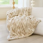 Blnique Ultra Soft Faux Rabbit Fur Throw Blanket Cozy Fuzzy Couch Bed. Fixed Price $65.18.