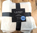 Ralph Lauren Classic Micromink Blanket Hollywood Cream Twin Size New W/tags. Fixed Price $34.48.