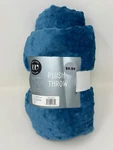 Wayland Square Blue Plush Throw Blanket 50 X 60. Fixed Price $7.99.