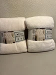 Lot 2 Eco Plush Throw 60 X70 Off White Ultimate Softness New. Fixed Price $80.00.