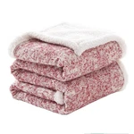 Se Softexly Sherpa Throw Blanket,soft With 30 Wool And 70 Cotton For .... Fixed Price $77.86.