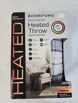 Biddeford Microplush Heated Throw Electric Blanket Digital Controller Gray. Fixed Price $45.00.
