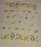 Vtg. Honeysuckle Receiving Blanket Wpl 1675 *white Ducks/mice 30X40 Soft Acrylic. Fixed Price $19.00.