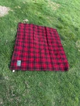 Aeo Woolrich Buffalo Plaid Red Black Throw Blanket Nwot 50X60. Fixed Price $69.00.