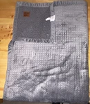 Better Homes & Gardens Oversized Sherpa Throw Gray Polyester Waffle Pattern. Fixed Price $19.37.