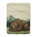 Sleeping Bear Luxe Sherpa Fleece Blanket - Cozy, Stylish Comfort. Fixed Price $29.33.