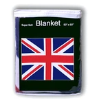 Union Jack Fleece Blanket 50"X60" United Kingdom Flag Travel Throw Cover London. Fixed Price $21.99.