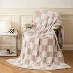 Ultra Soft Cozy Checkerboard Microfiber Knitted Throw Blanket Lightwe.... Fixed Price $36.78.
