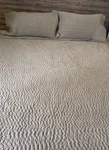 Parachute King/california 114" X 96" Gray Quilt Bedding W/ Shams Stiched. Fixed Price $98.99.