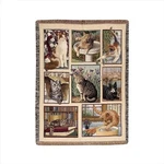 Manual Woodworkers And Weavers Atkc Kitty Corner Tapestry Throw Blanket Tapes.... Fixed Price $49.28.