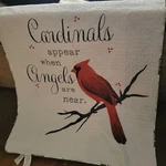 Virah Bella- Cardinals Appear Lightweight Quilted Throw Blanket 50"X60". Fixed Price $38.00.