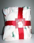 Nwt Motif Luxury Berber Winter Scene Tree Cabin Throw Reversible Blanket. Fixed Price $17.46.