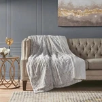 Madison Park 60" 70" Oversized Marselle Faux Fur Throw Blanket #C837. Fixed Price $23.96.