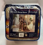 Nu Trendz Navajo Print Silk Touch Sherpa Throw Blanket 50X60". Fixed Price $19.99.
