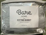 Gray Fleece Fitted Sheet King Size Bare Home Premium Polar New Package. Fixed Price $40.00.