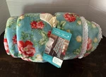 Nwt Pioneer Woman Vintage Floral Velvet Plush Throw Crochet Trim Retired 72 X50. Fixed Price $31.00.