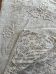 Amy Coe Limited Edition Chenille Baby Blanket White Light Pink Super Soft 30X42. Fixed Price $49.00.