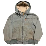 Carhartt Sherpa Lined Duck Canvas Jacket Women (8/10) Light Blue 100816 464. Fixed Price $89.99.