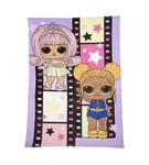 Lol Surprise Kids Soft Plush Blanket 62X90 Fits Twin Or Full Bed Pink Purple. Fixed Price $25.99.