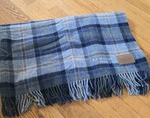 Pendleton Highland Motor Robe Indigo Plaid Wool Blanket 52" X 66" New W/tags. Fixed Price $45.00.