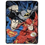 Dc Comics Justice League Classic Logo Super Plush Soft Throw Blanket 46"X60". Fixed Price $19.99.