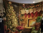 Beautiful Christmas Blanket 5X6 Feet By Berkshire Giordano Brothers. Fixed Price $15.00.