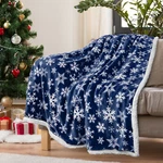 Christmas Blanket Microfiber Fleece Sherpa Holiday Pattern Throw Couch Sofa Bed. Fixed Price $24.99.