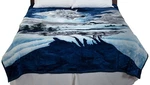 Lavish Home Wolf Blanket 74X91-INCH Printed Winter Plush Thick. Fixed Price $37.17.