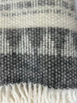 Klippan Wool Throw Blanket Freja Gray Ivory New Lambs 51" X 79" Pristine. Fixed Price $149.99.