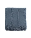Battilo Home Woven Raised Zigzag, Chain Patterns -tasseled End Throw, 50 X 60. Fixed Price $34.99.