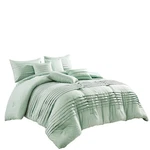 7-PIECE Printed Patchwork Comforter Set, Suitable Most Bedrooms. Fixed Price $74.05.
