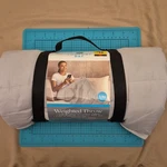 Comfort Bay Weighted Microfiber Throw Blanket Gray Lb 50 X 60 Machine Wash. Fixed Price $39.99.