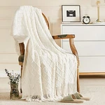 Knitted Throw Blanket For Couch And Bed Soft Living Room Home Decor B.... Fixed Price $29.39.