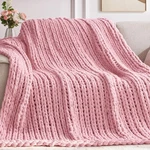 Negwoo Chunky Throw Blanket, 60''*80'' Knitted Chenille Yarn For B.... Fixed Price $80.18.