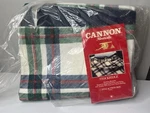 Vtg Twin/full Blanket Cannon Monticello Stockridge Plaid 72 X 90. Fixed Price $34.20.