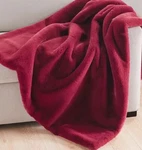 Charter Club Plush Faux Fur 50" 60" Throw Pomegranate Red New Out Of Package. Fixed Price $45.99.