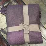 Woven Workz Annette Purple Throw Blanket 50X70 Nwt Fringe. Fixed Price $34.00.