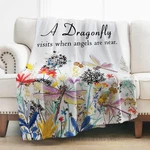 Levens Dragonfly Blanket Gifts For Girls Women, 50"X60" Floral Thro.... Fixed Price $31.27.