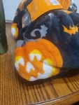 Hyde & Eek Boutique 50X60 Soft Black Pumpkin And Bat Halloween Throw Blanket. Fixed Price $13.96.
