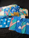Vintage Disney Twin 8 Piece Sheet Set Clouds Winnie The Pooh & Piglet Usa. Fixed Price $215.96.